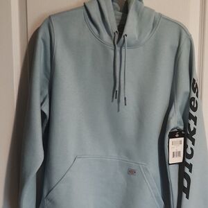 Dickies Heavyweight Pullover Hoodie Blue Womens NWT Water Repellant XL Workwear